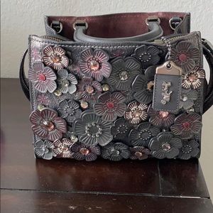 Coach 1941 floral appliqué bag